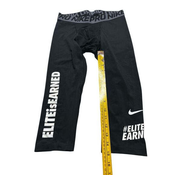 Nike Pro Tights Mens size medium black Dri Fit Training Compression Pants Base - Picture 4 of 8